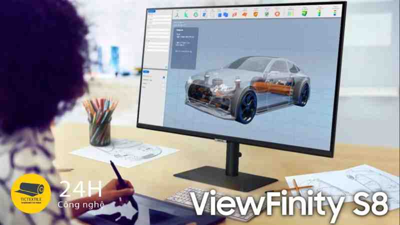 Samsung ra mắt màn hình ViewFinity S8UT, độ phân giải 4K, hỗ trợ cổng Thunderbolt 4