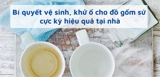 Bí quyết vệ sinh, khử ố cho đồ gốm sứ cực kỳ hiệu quả tại nhà