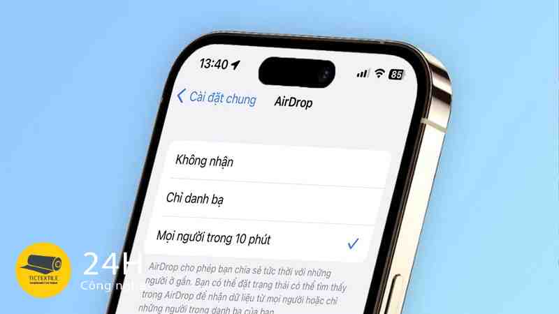 Cách chỉnh chế độ chia sẻ AirDrop trên iPhone bạn nên thử để hạn chế bị làm phiền